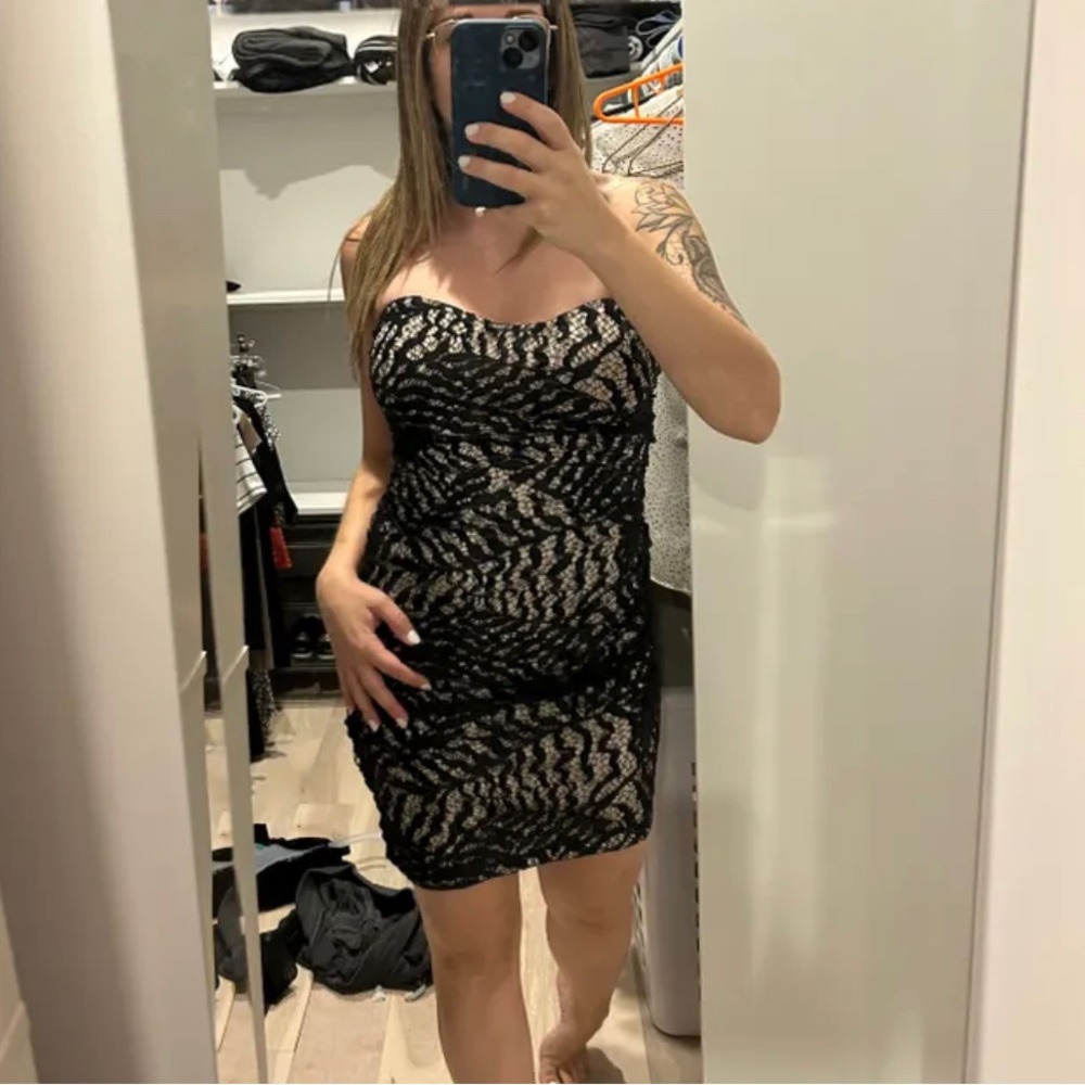 Little black lace dress